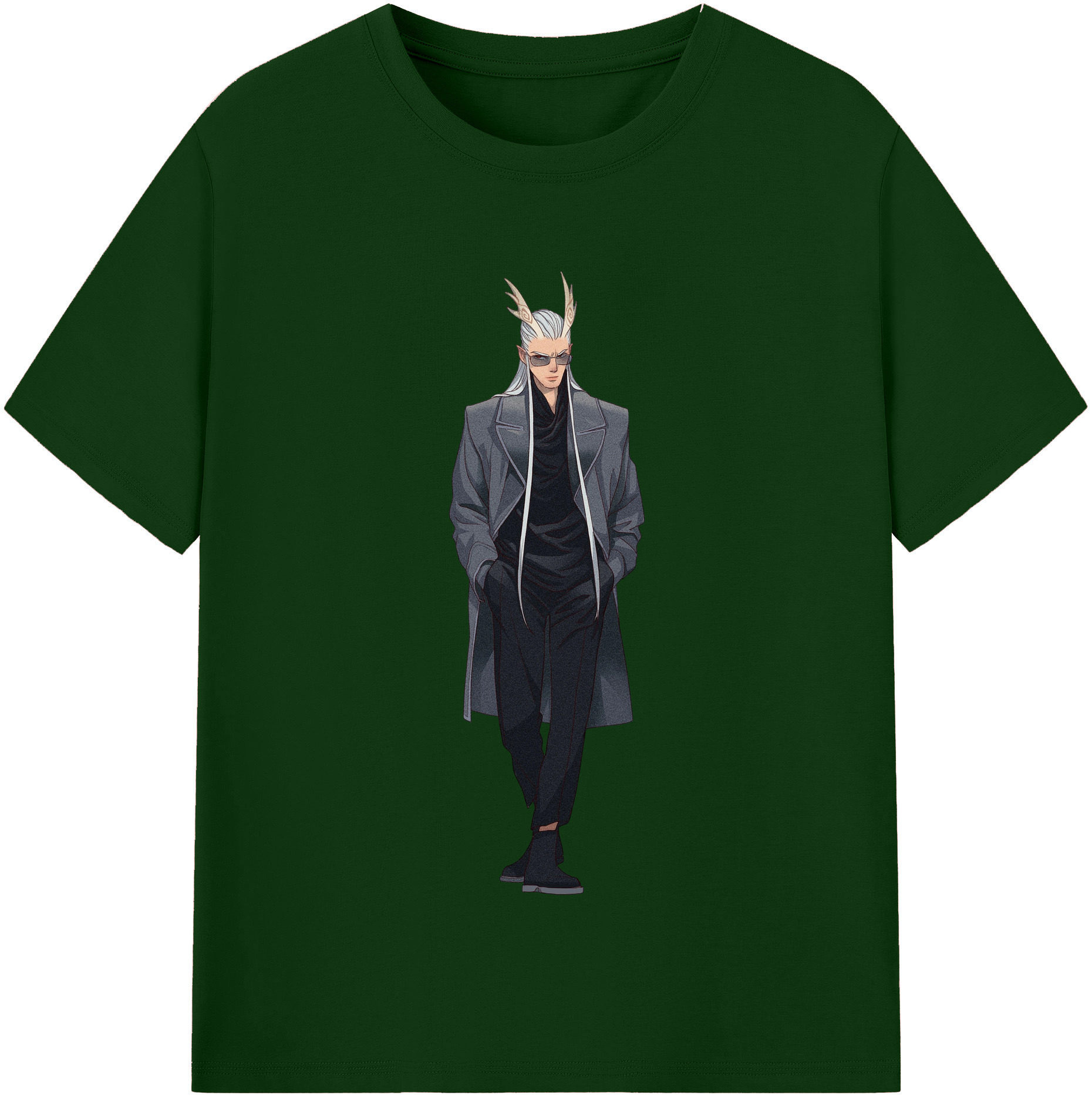 （画像用） Ne Zha 2 ナタ 魔童の大暴れ 綿100％半袖Tシャツ（フロントプリント）